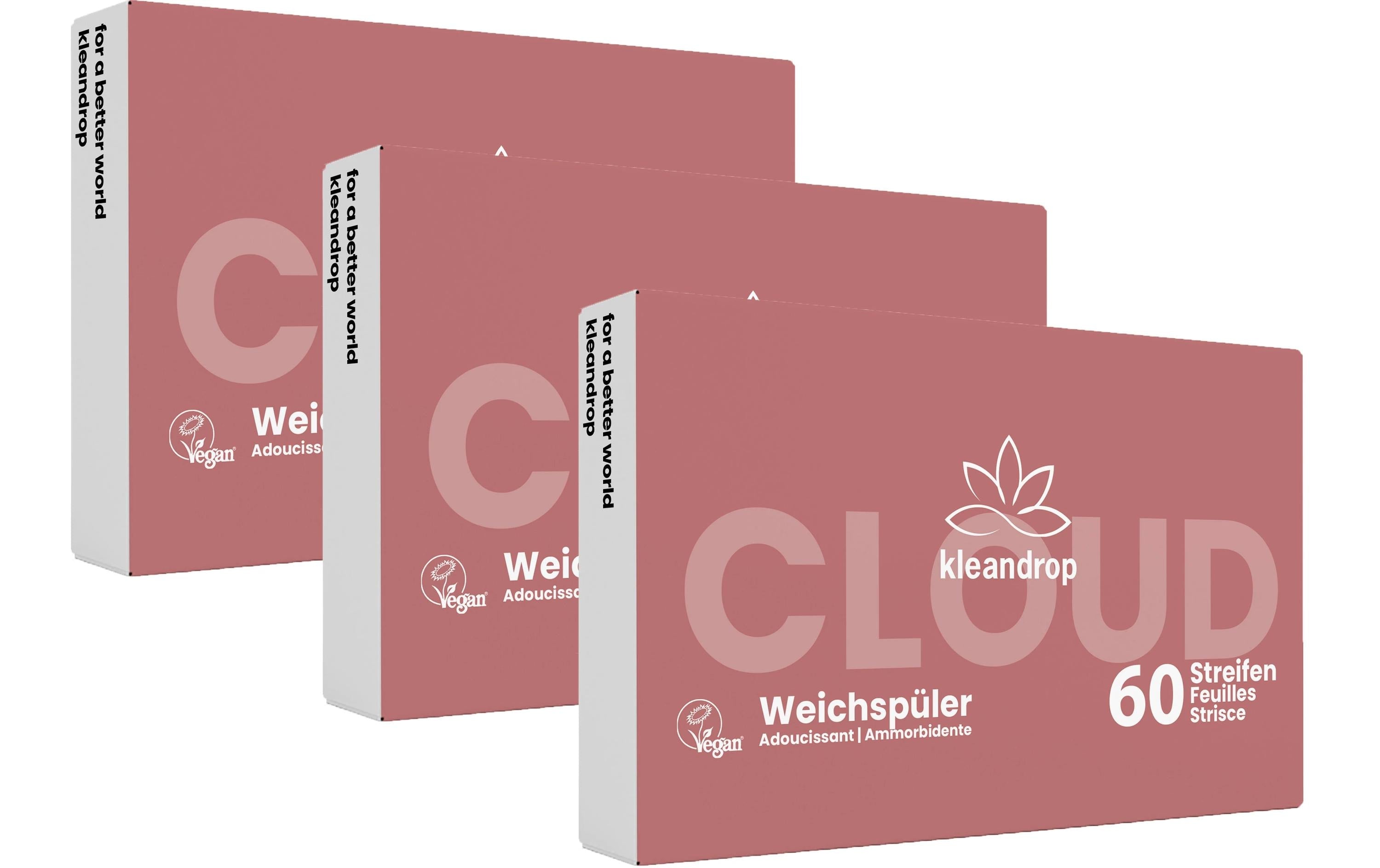 Kleandrop Weichspülerstreifen - Clouds 180 Stück