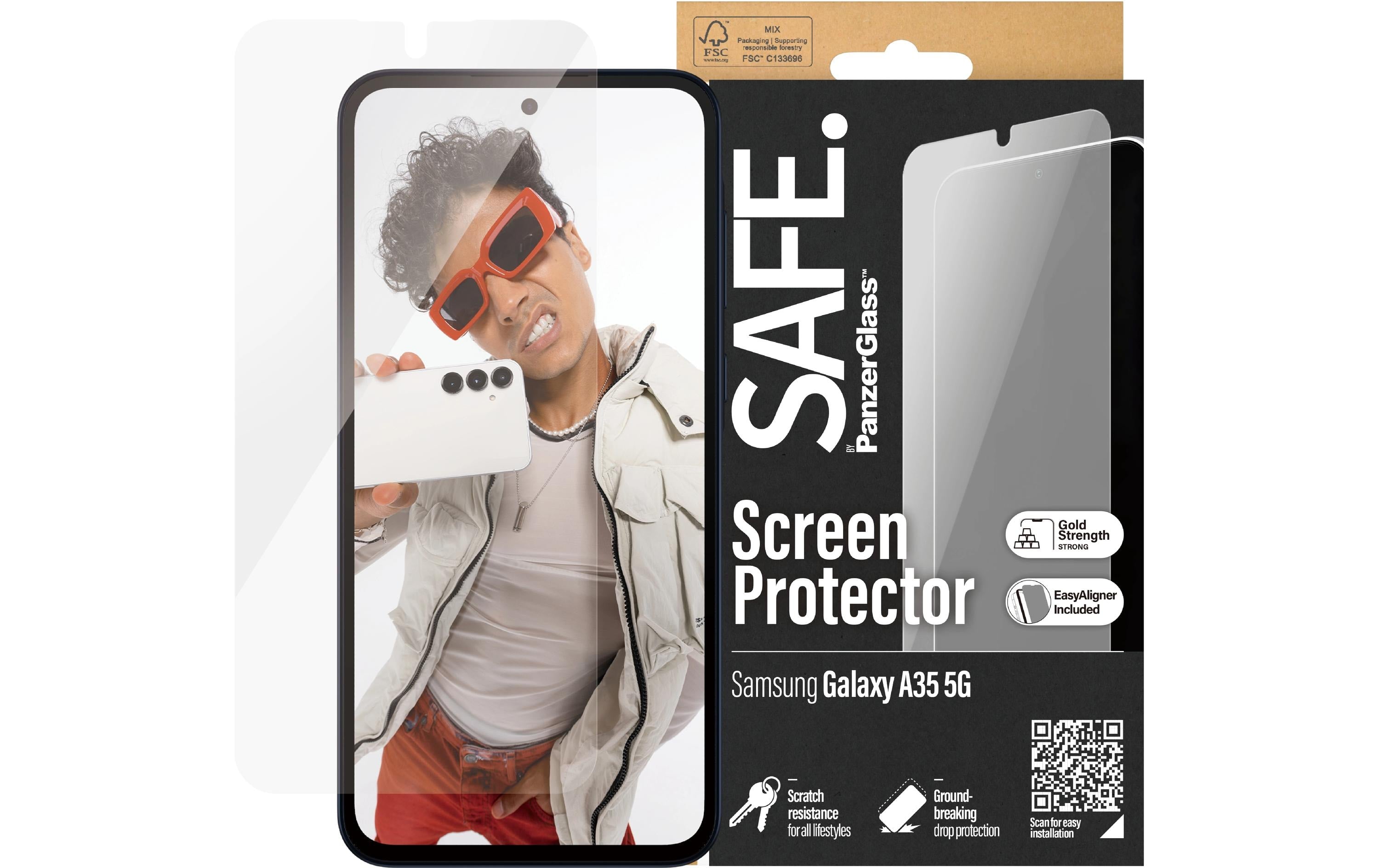 SAFE. Displayschutz Ultra Wide Fit fürs Samsung Galaxy A35