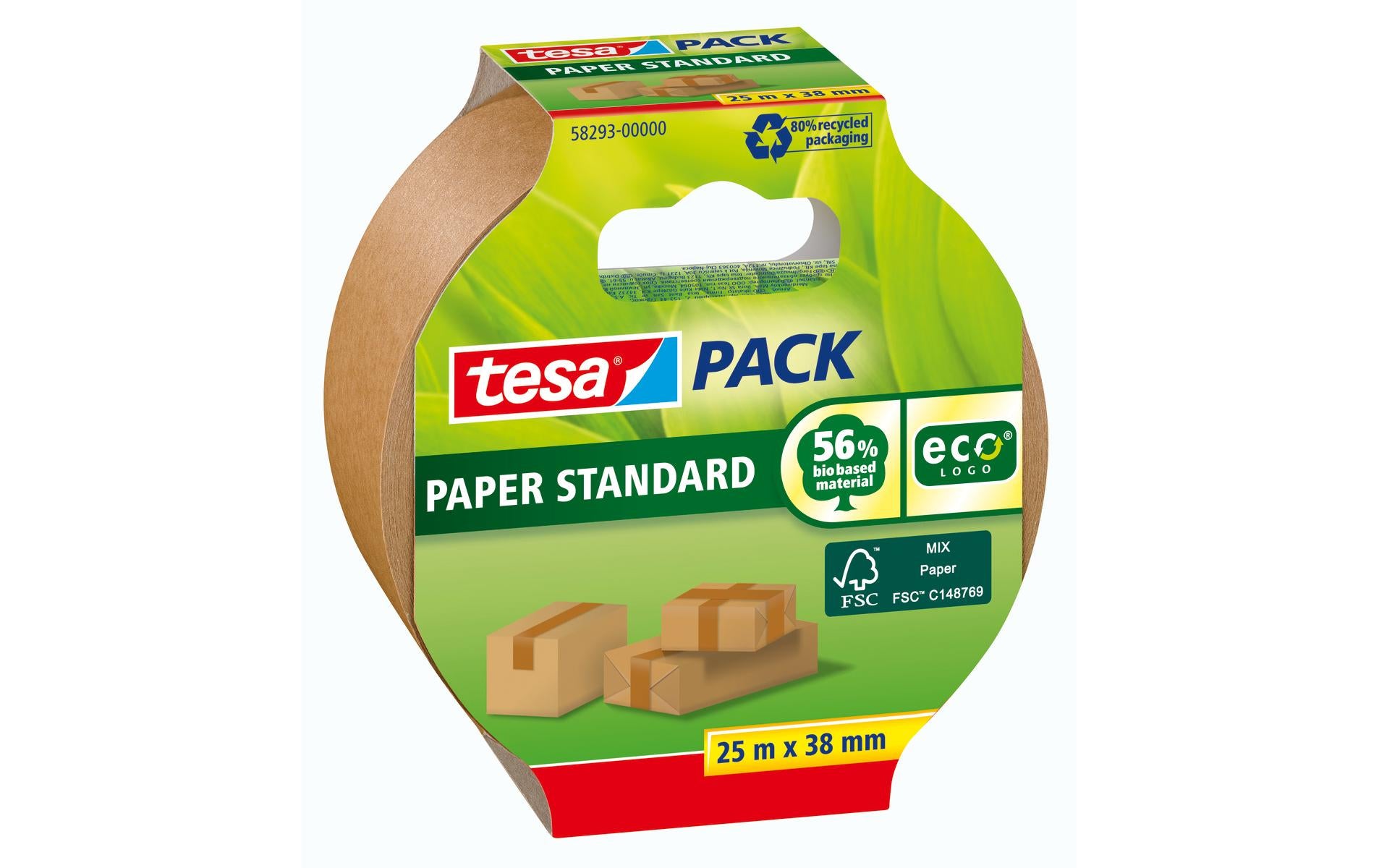 Tesa tesapack Paper Standard ecoLogo 25x38mm