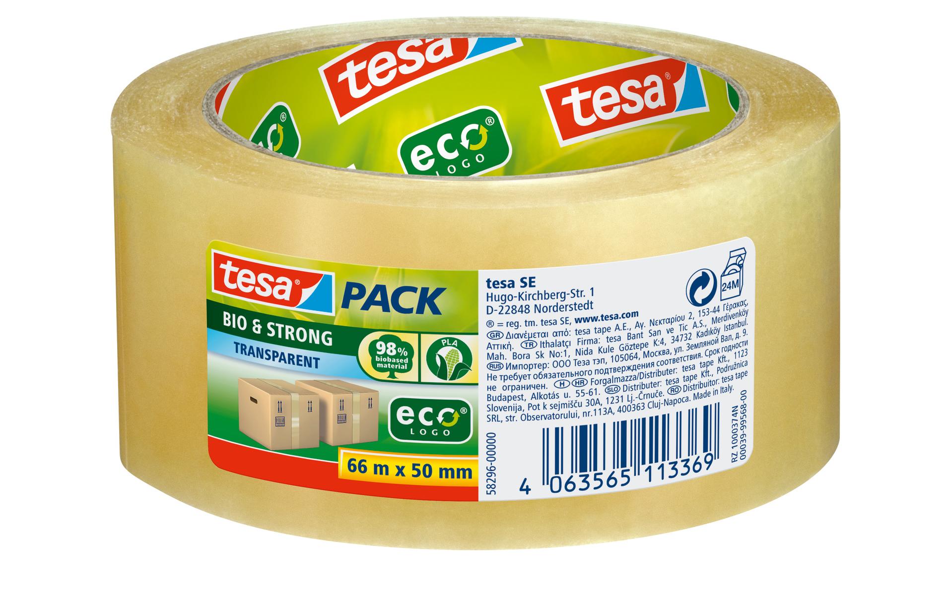 Tesa tesapack Bio & Strong PLA 66m x 50mm