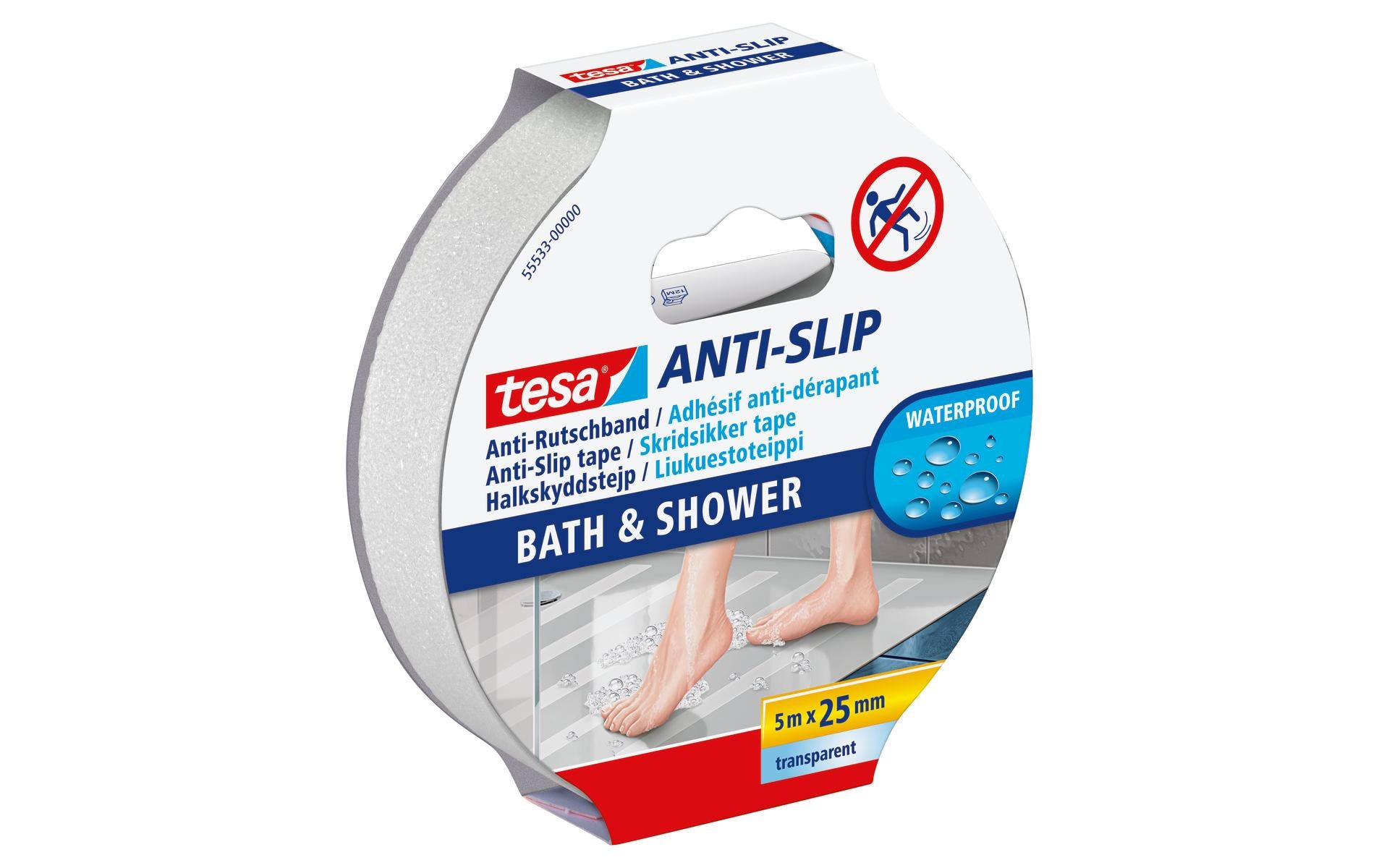Tesa ANTI SLIP BATH & SHOWER A 5M X 25MM