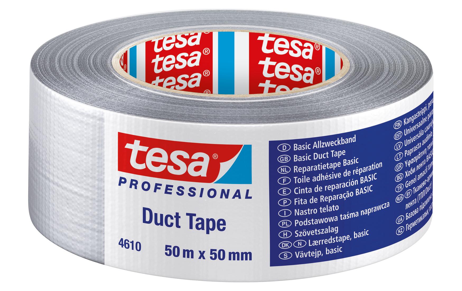 Tesa BASIC DUCT TAPE 50mm X 50mm GREY