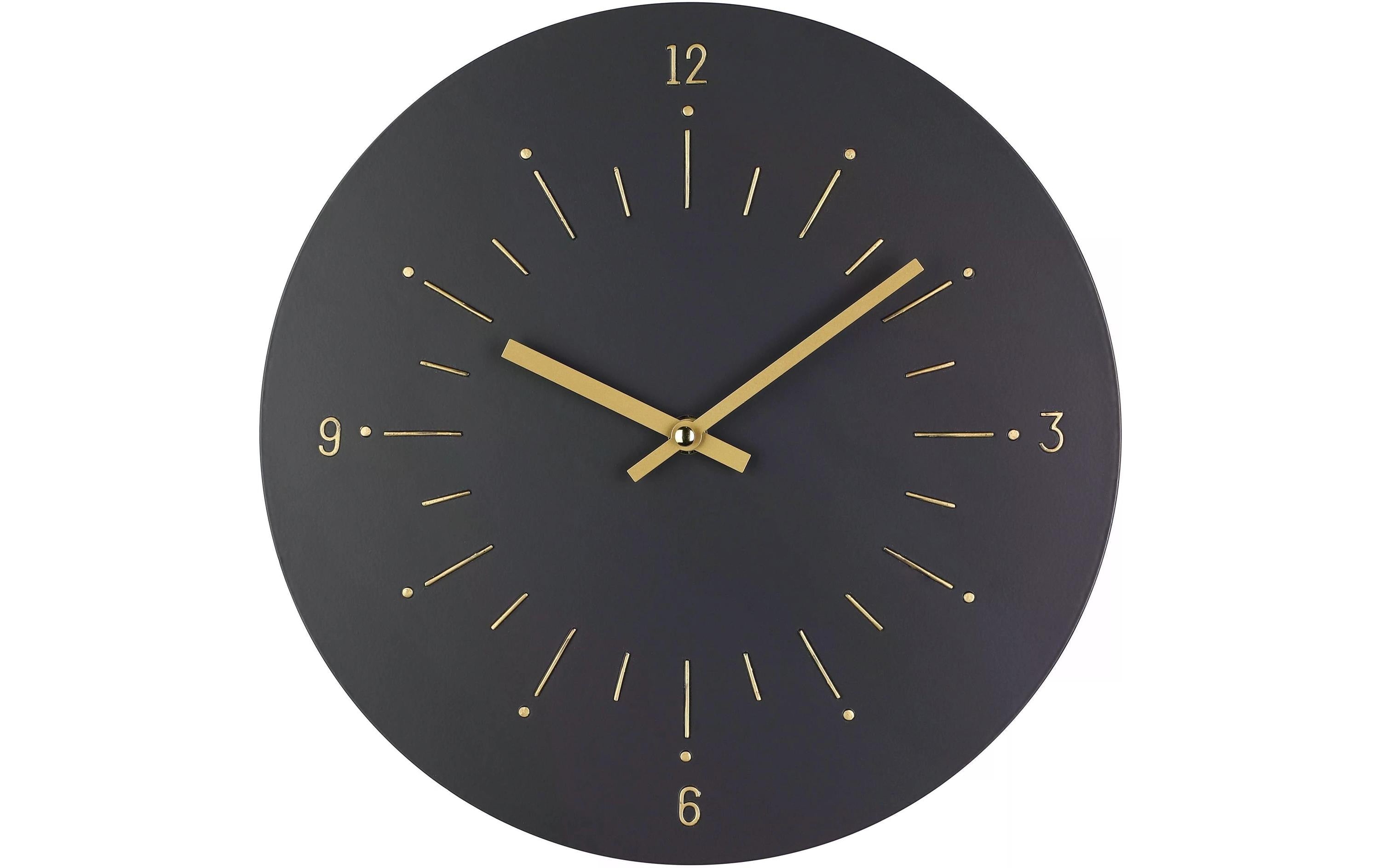 Eglo Wanduhr Takahagi Metall, 30x3.5 cm, Schwarz