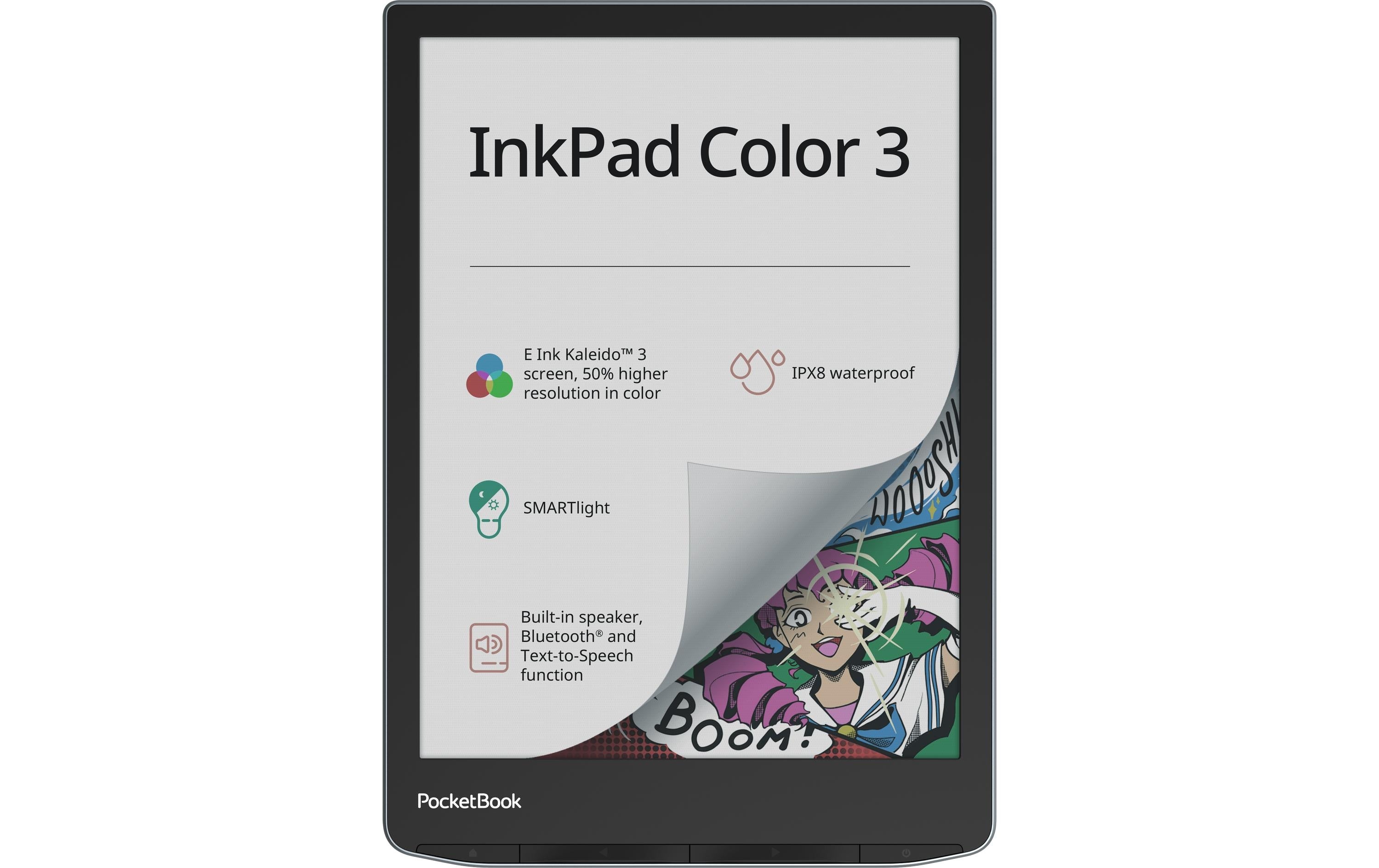 PocketBook InkPad Color 3 Stormy Sea 7.8", E-Ink Kaleido 3 Display, Linux 4.9.56