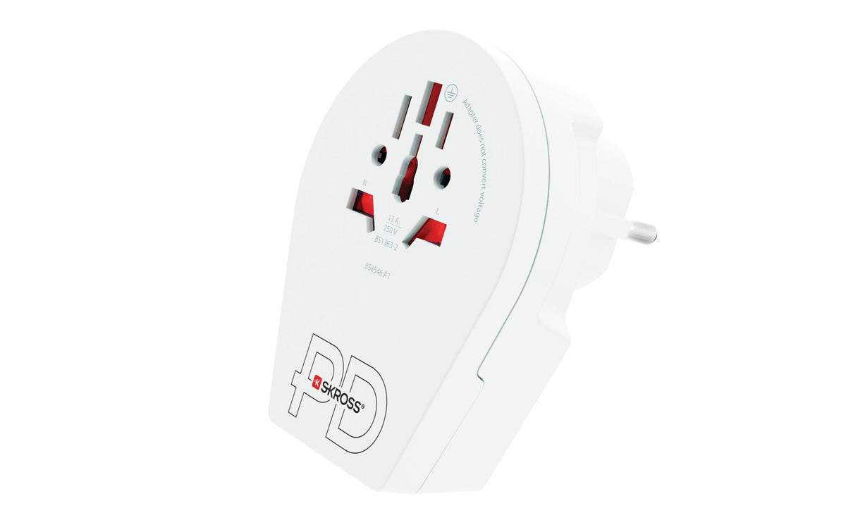 SKROSS Country World / Europe (USB) für 2- und 3-polige Geräte