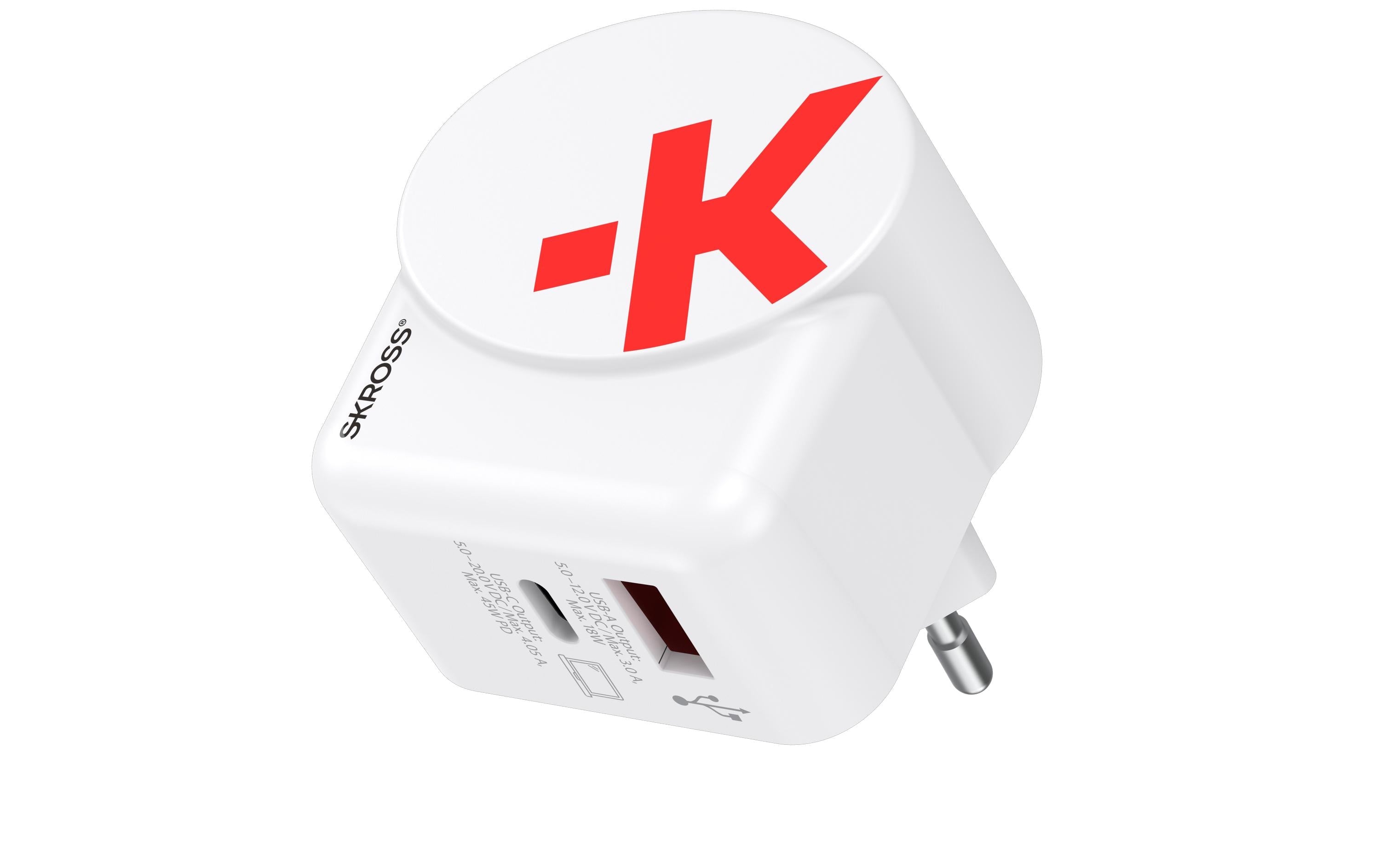 SKROSS Euro USB Charger AC45PD