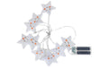 COCON Lichterkette Stoffsterne 10 LED, mit Timer
