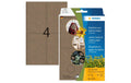 Herma Etiketten aus Silphie Papier, braun 96 Etiketten, A4, 24 Blatt, 52x82