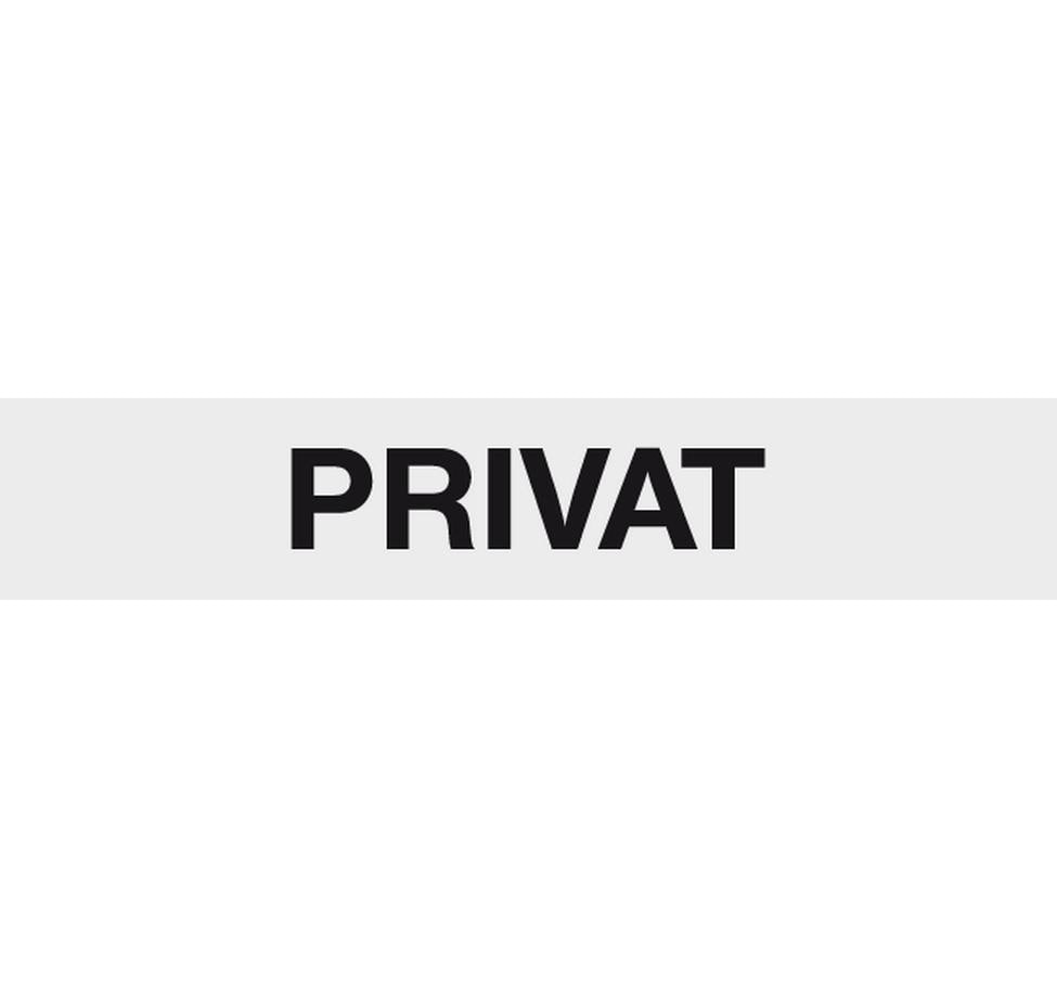 Schild PRIVAT 210x40 mm Bätschmann