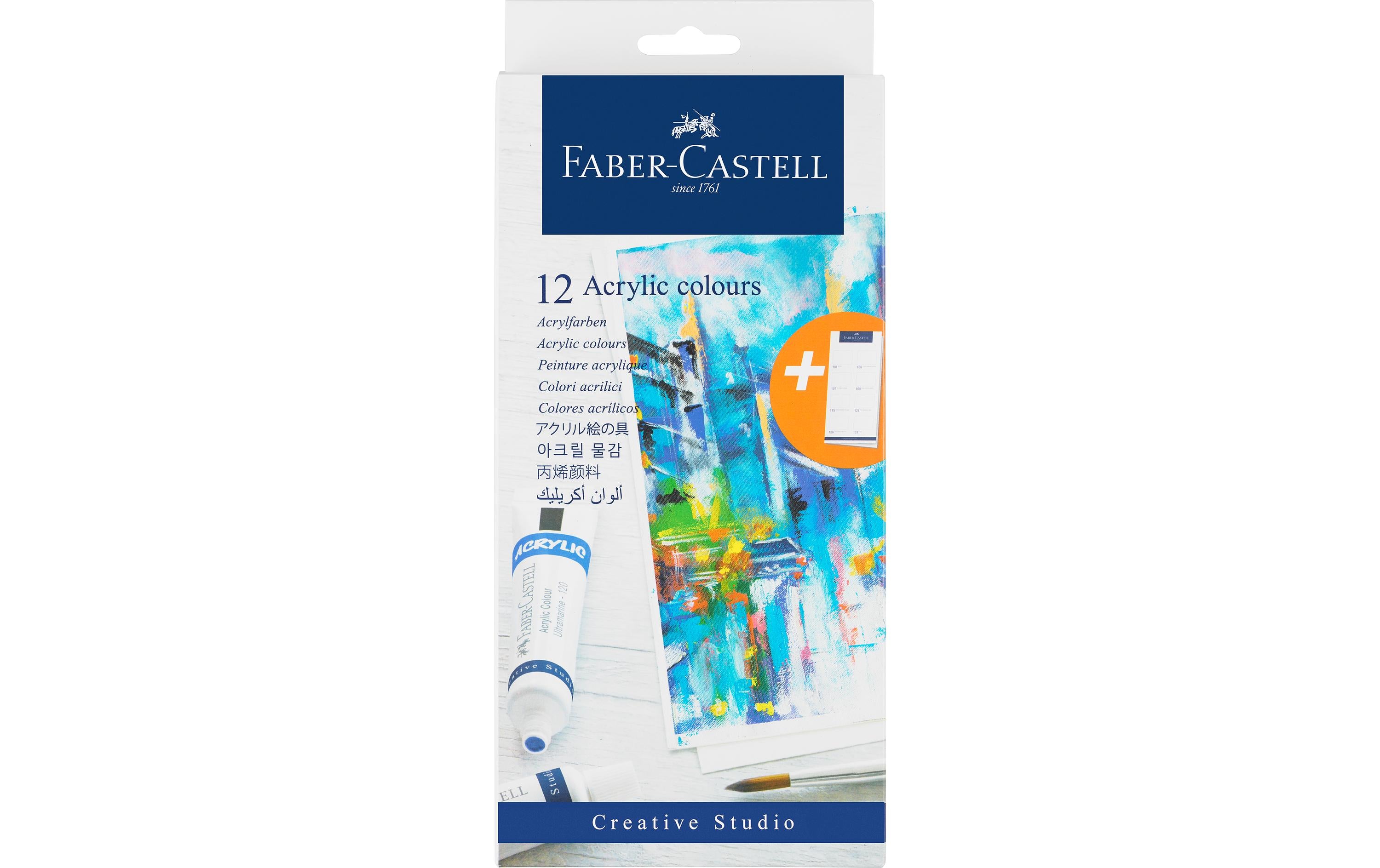 Faber Castell Acrylfarben Tuben 12er 12 Farbtuben