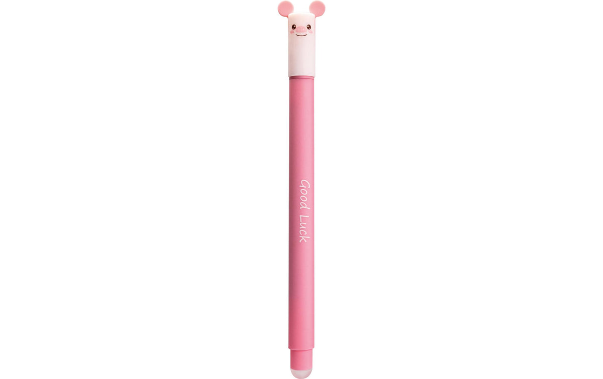 Eberhard F. Gelschreiber Animal Erase It Schwein, 1 Stk, 0.7mm, radierbar, nachfüllb