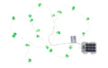 COCON Kristal Lichterkette grün outdoor geeignet