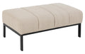 AC Design Sitzbank Caix Stahl/Polyurethane, 100x61x41 cm, Beige