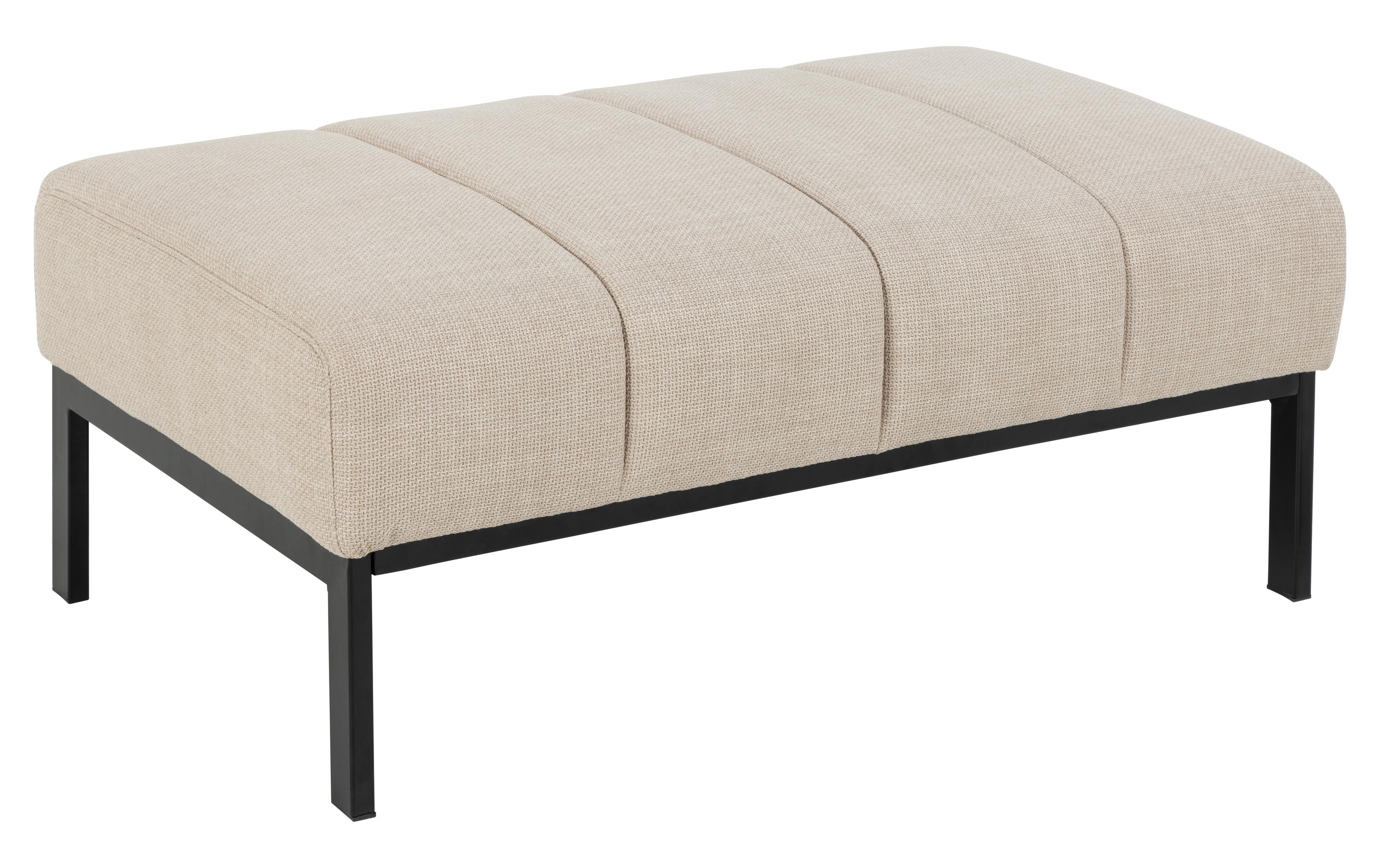 AC Design Sitzbank Caix Stahl/Polyurethane, 100x61x41 cm, Beige