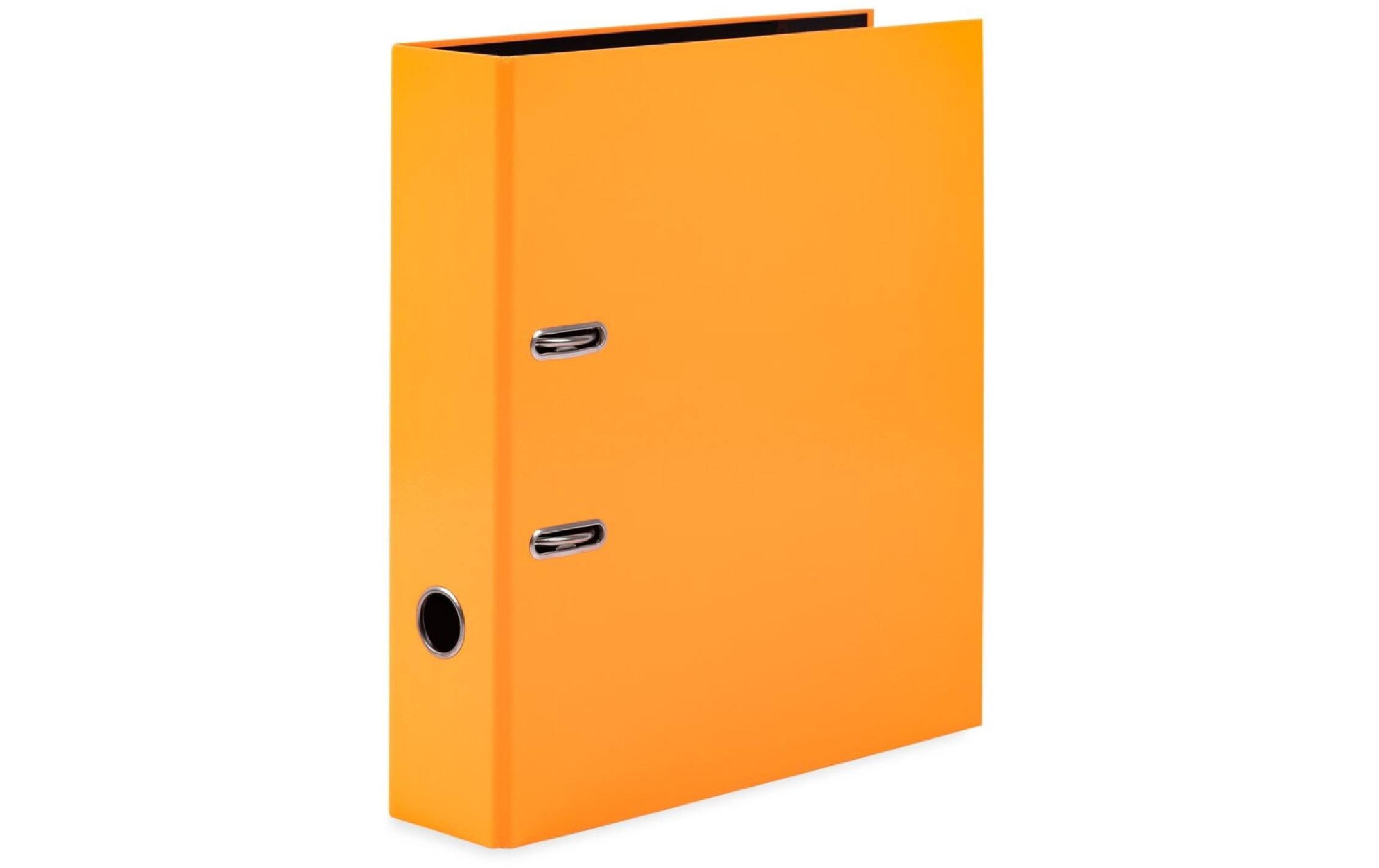 Herma Ordner 7 cm, neon orange Format A4, Hebelmechanik, Griffloch