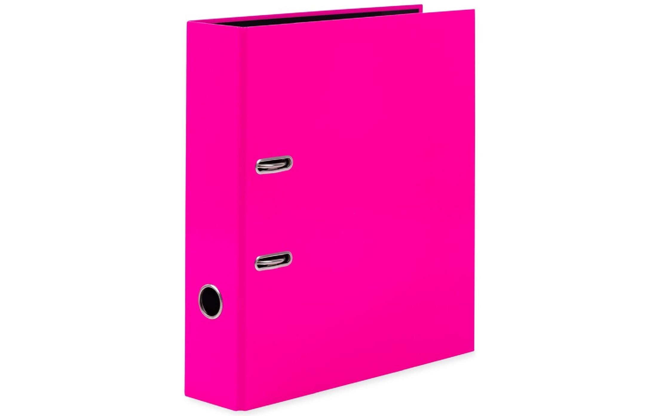 Herma Ordner 7 cm, neon pink Format A4, Hebelmechanik, Griffloch