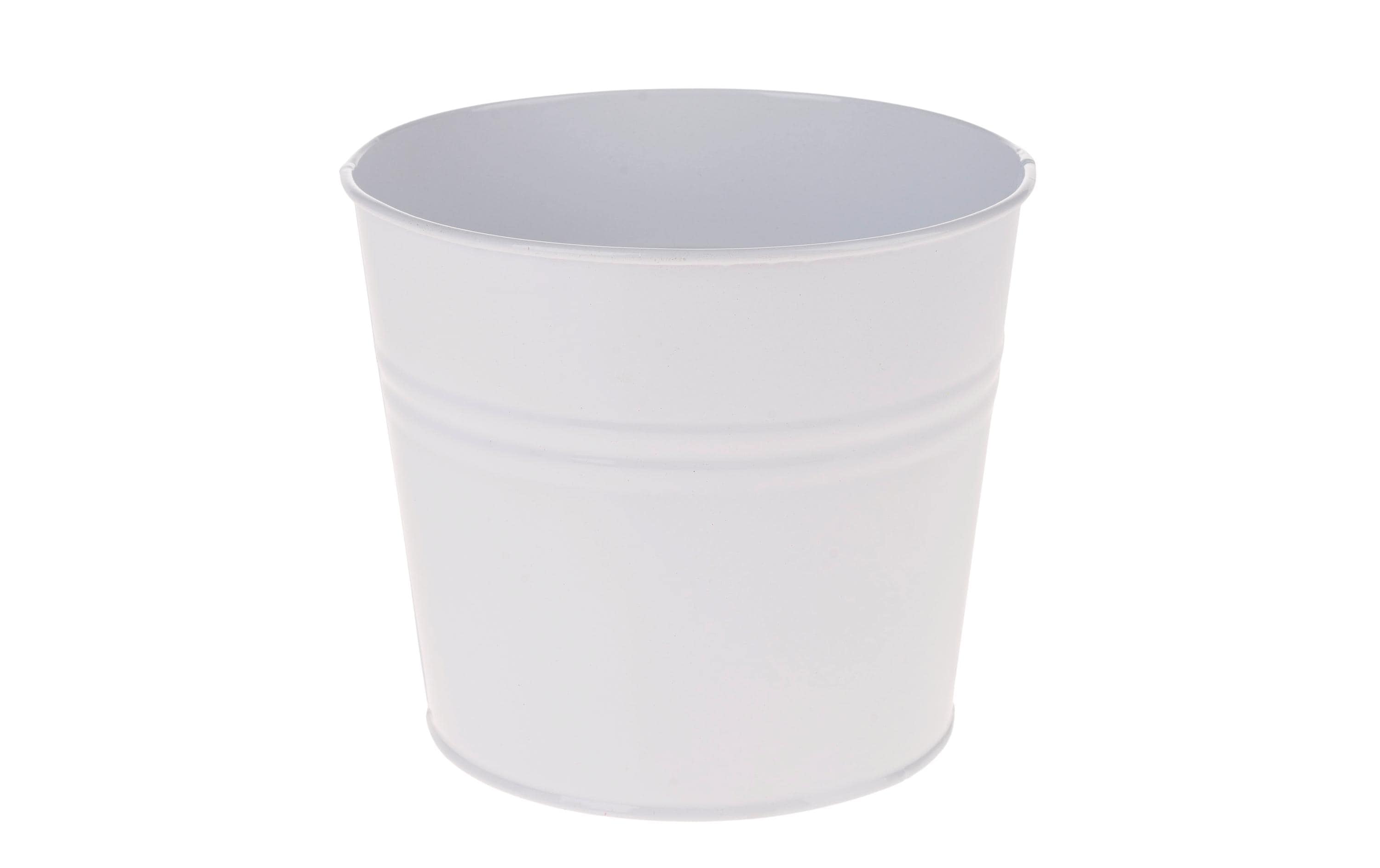 Opiflor Zinktopf Jan, Weiss 14x12 cm (DxH)