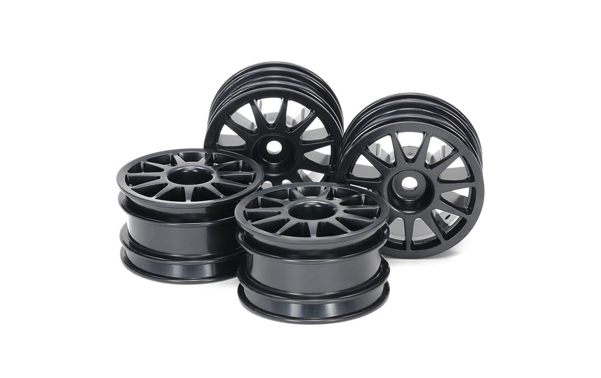 Tamiya 11-Spoke Wheels Black GR Yaris 1:10, (4 Stk.), M-Chassis