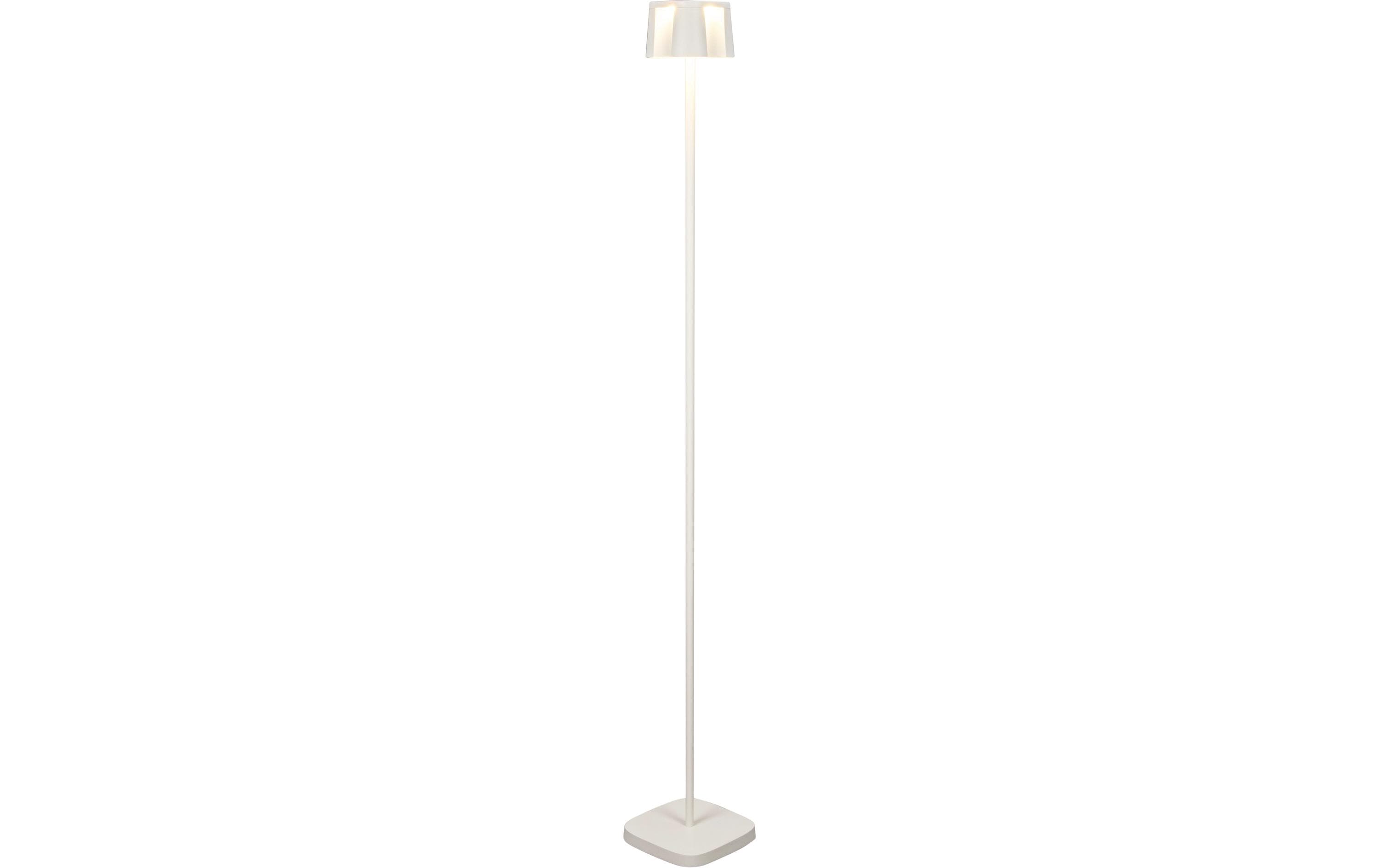 Konstsmide USB-Stehleuchte Nice Weiss LED ww 2700/3000K, Akku, Dimmbar / IP54