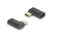 Delock Adapter USB-C Stecker zu Buchse 40 Gbps,8K60Hz,240W,gewinkelt links/rechts