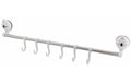 Stange mit 6 Haken Weiss