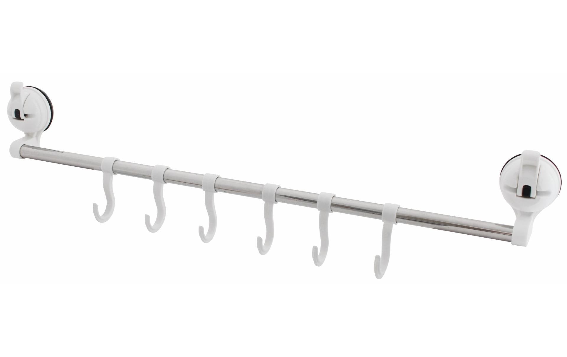 Stange mit 6 Haken Weiss