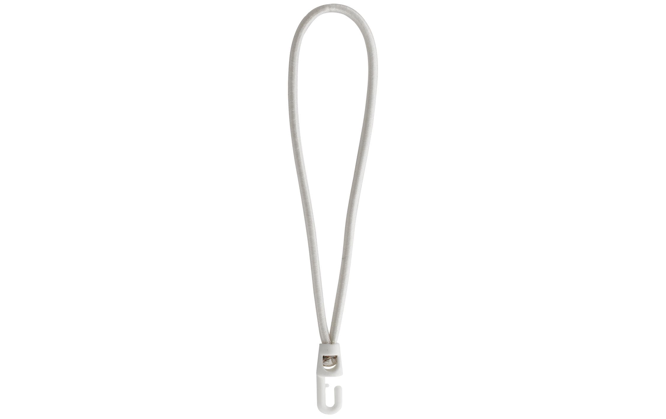 Loop mit Plastic Haken 6mm/10cm weiss, 1 Stück