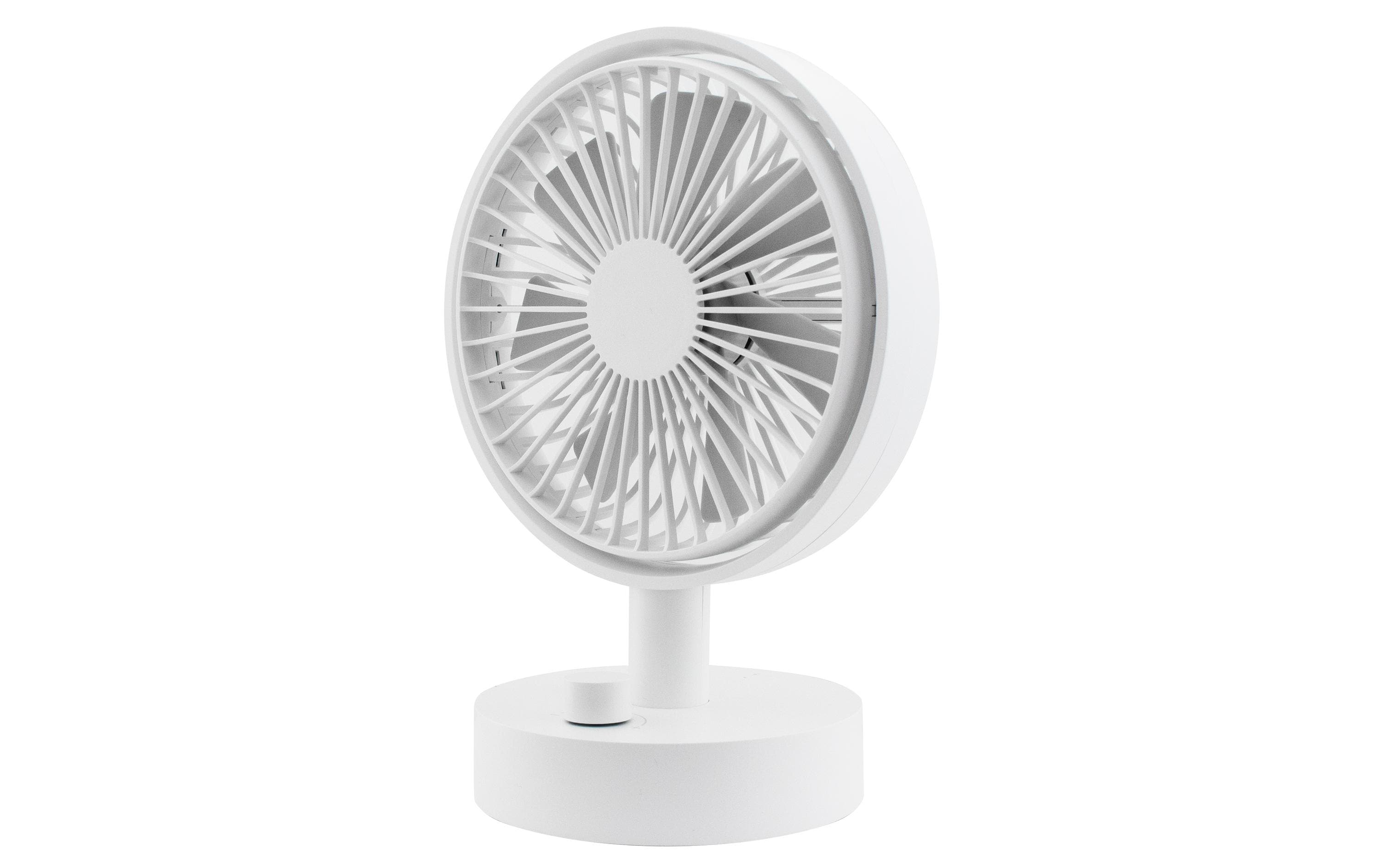 Tischventilator wiederaufladbar Weiss
