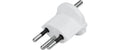 Fixadapter 3-Pol Deutsch auf Stecker CH T12 weiss, CEE7 auf T12