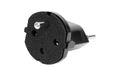 Fixadapter 3-Pol Deutsch auf Stecker CH T12 schwarz, CEE7 auf T12, IP44