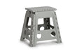 Zeller Present Klapphocker Grau Kunststoff, 38.5x31.5x39 cm