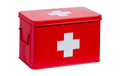 Zeller Present Medikamentenbox Metall, 32x19.5x20 cm, Rot