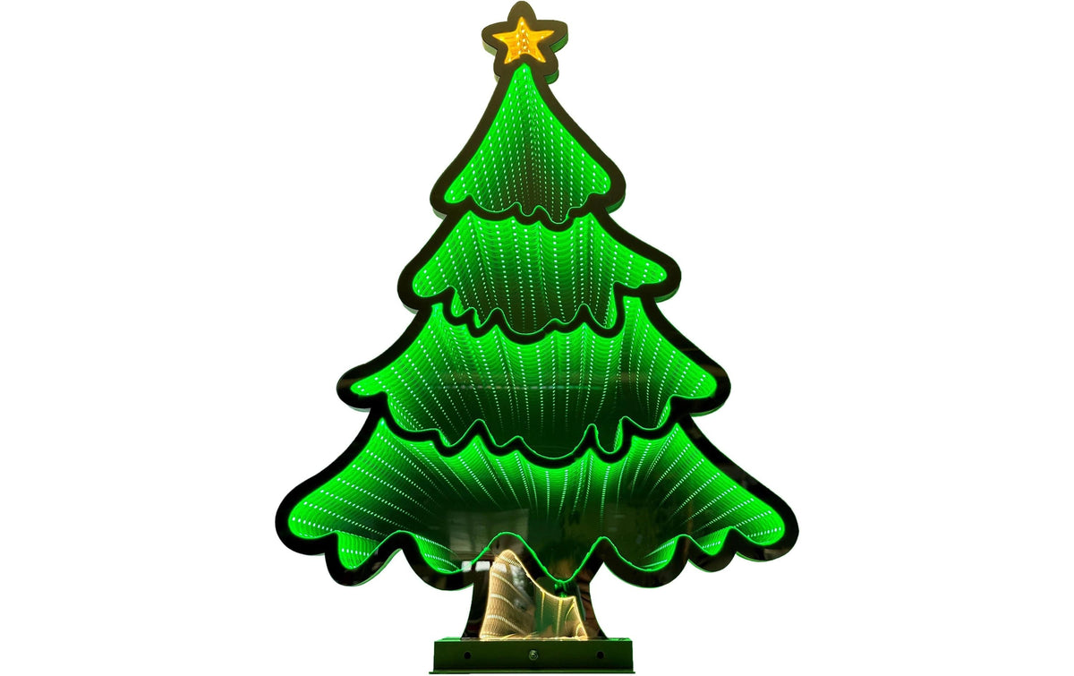 Dameco LED Infinity Tannenbaum 43x63x60cm 237 LED ww, inkl.Timer 6/18h, IP55