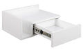 AC Design Nachttisch Ashlan MDF, 40x32x16,5 cm, Weiss