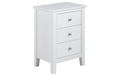 AC Design Nachttisch Linea MDF, 45x34x62,8 cm, Weiss