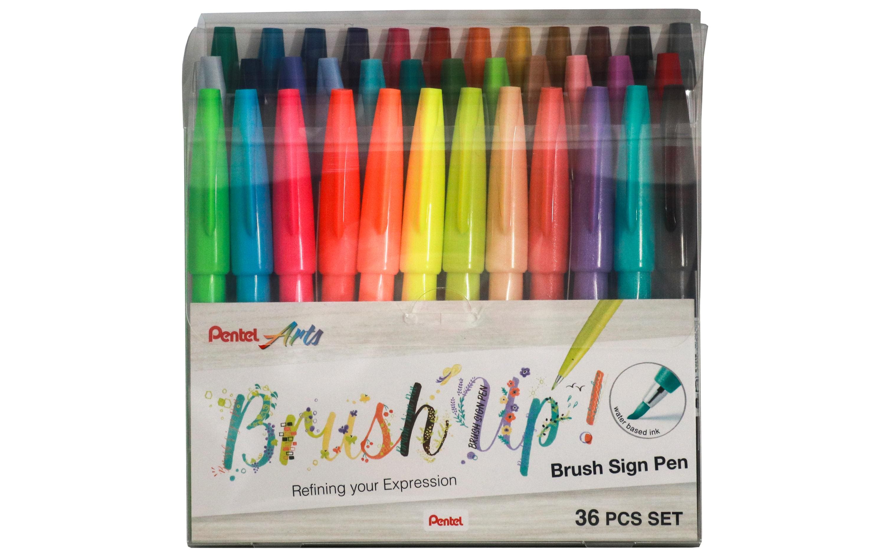 Pentel Brush Sign Pen 36 Farben