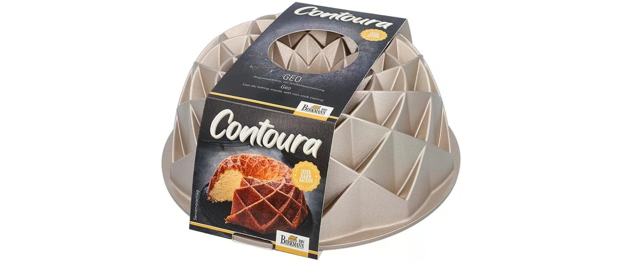 RBV Birkmann Contoura Geo 24cm Aluguss Gugelhupfform