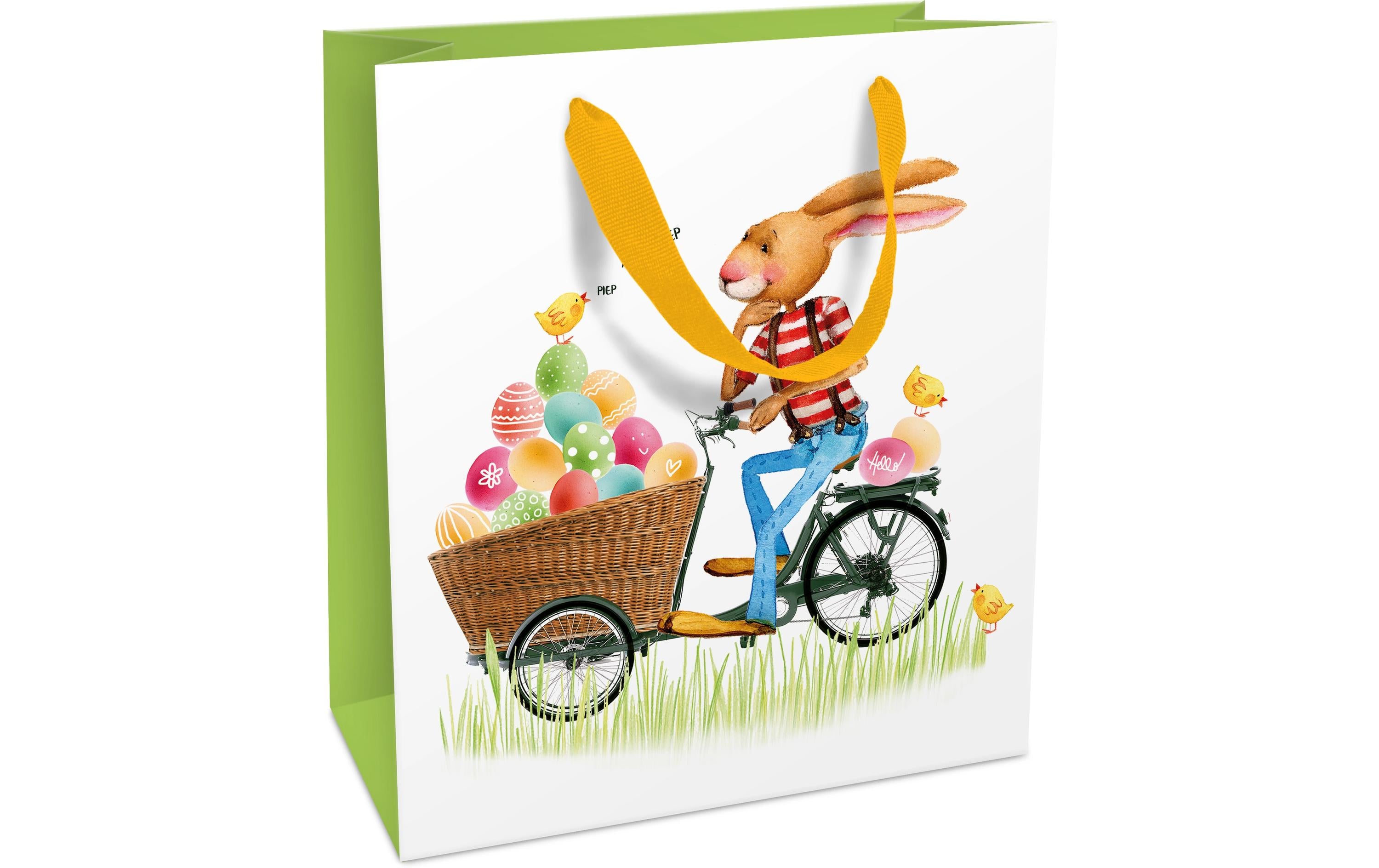 B+C Geschenktasche Ostern 18x21x8cm, Eiertrasnport