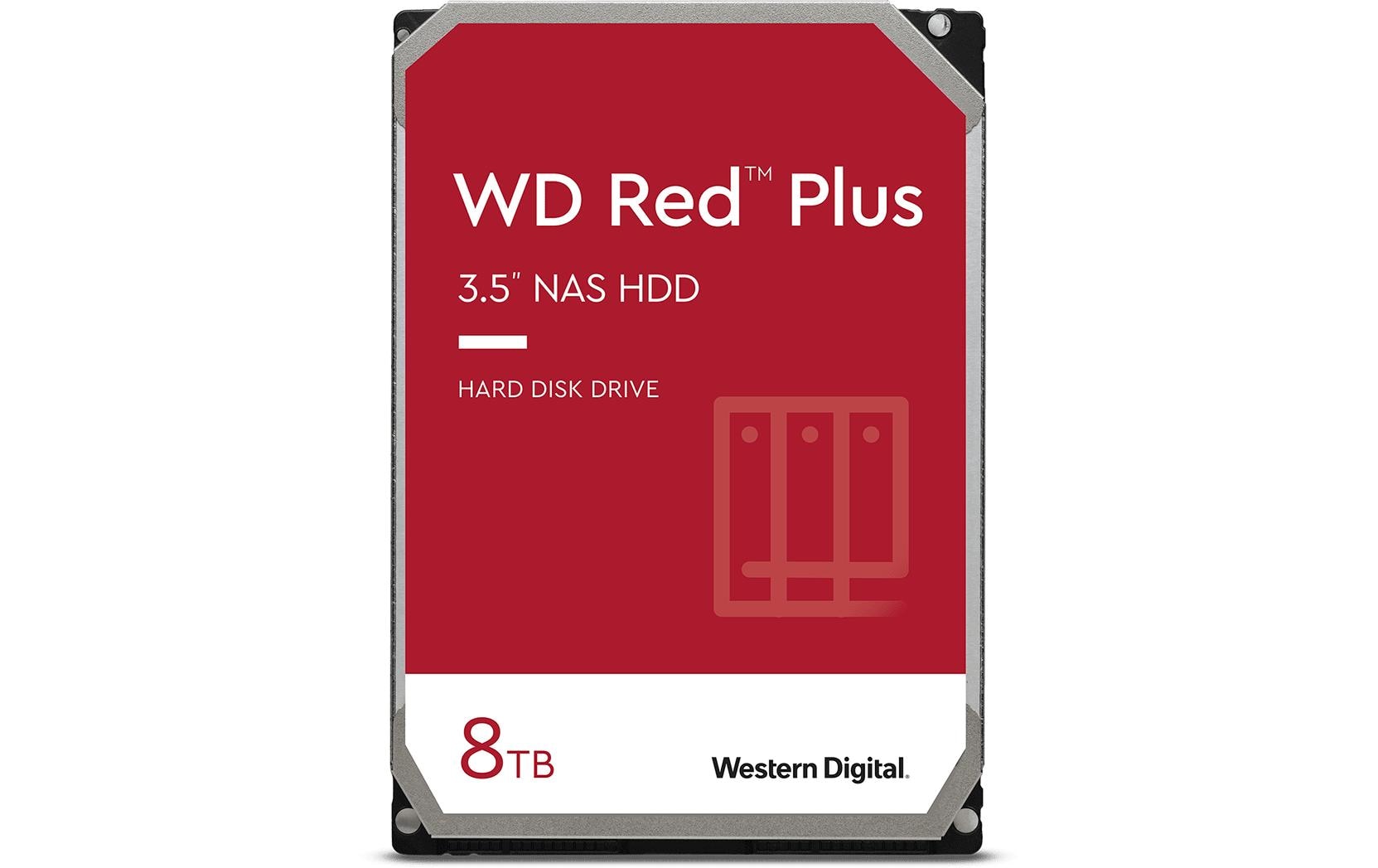 WD Red Plus 3.5" 8TB SATA 6GB/s, 24x7, 5640rpm, 256MB Cache, CMR