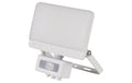 STEFFEN LED Strahler Worklight 15W 1800lm 4000K, weiss, 30cm Kabel PIR 140° IP54