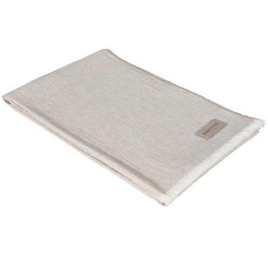 Eskimo Decke Provence, Beige, 130x180 cm 75% Leinen,25% Baumwolle, waschbar 30 Grad