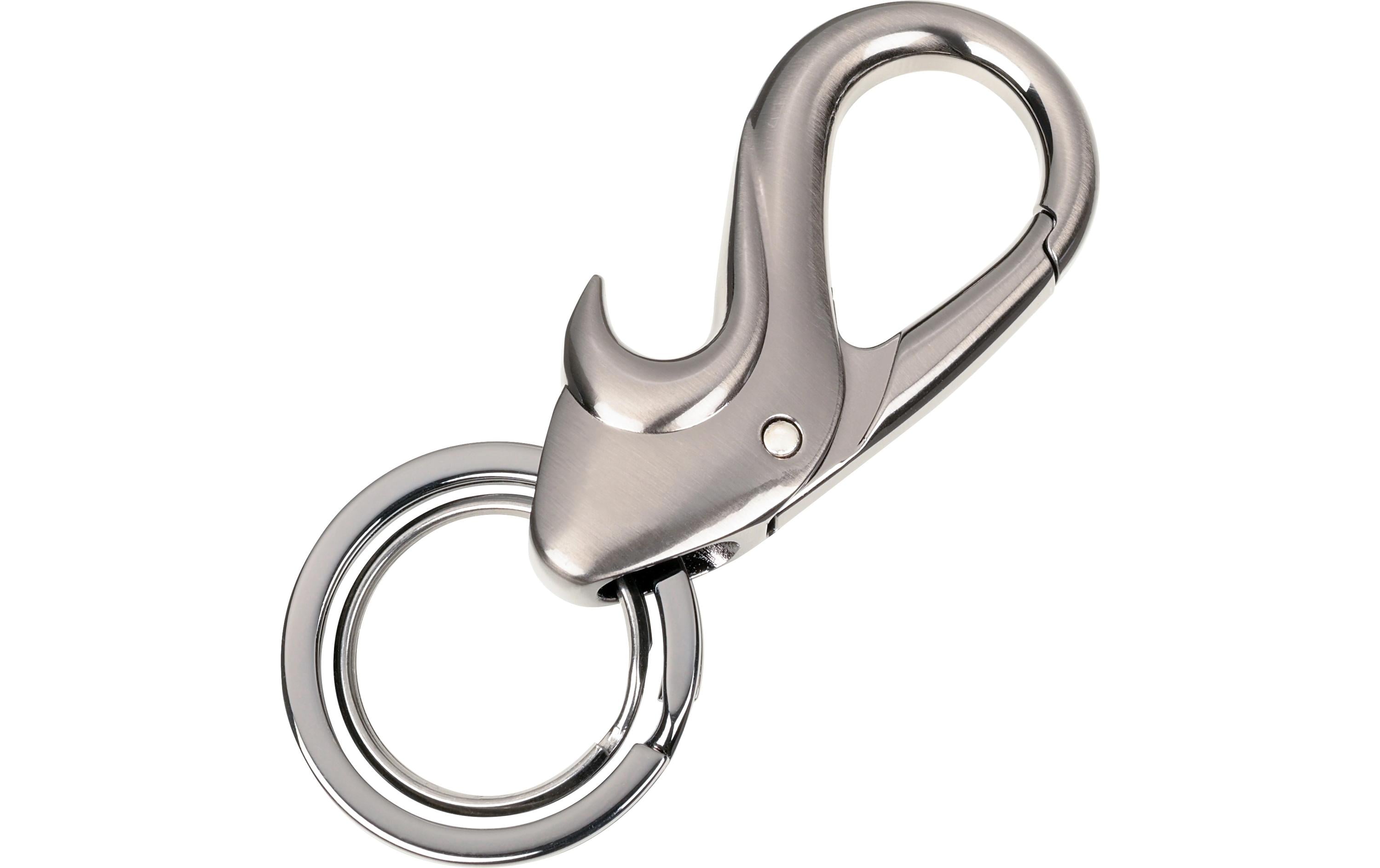 TROIKA Schlüsselanhänger Drop 2 Ringe, Karabiner, Flaschenöffner, metal