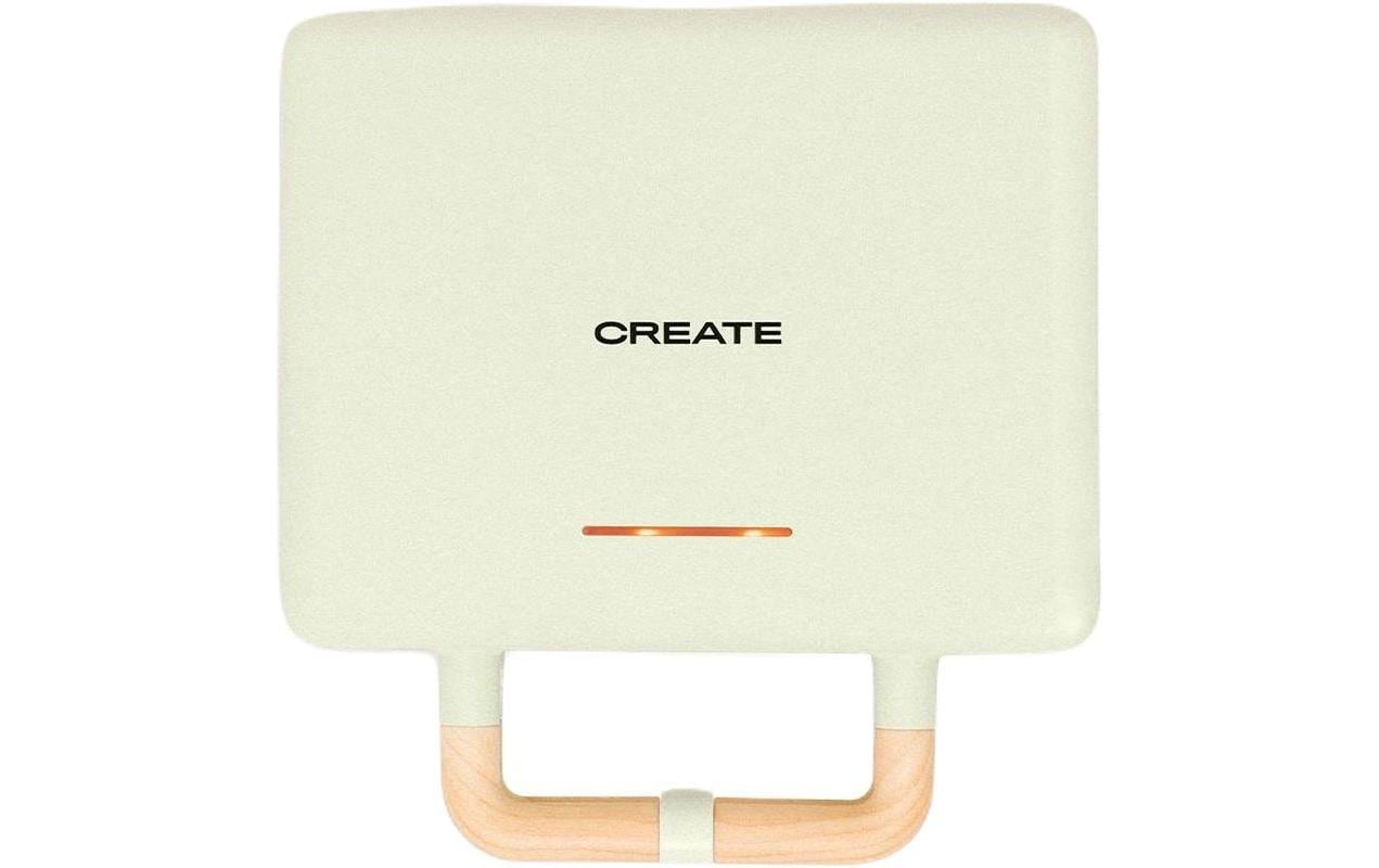 Create Waffel- und Sandwichmaker pastelgrün 800W, 3in1, beschichtet