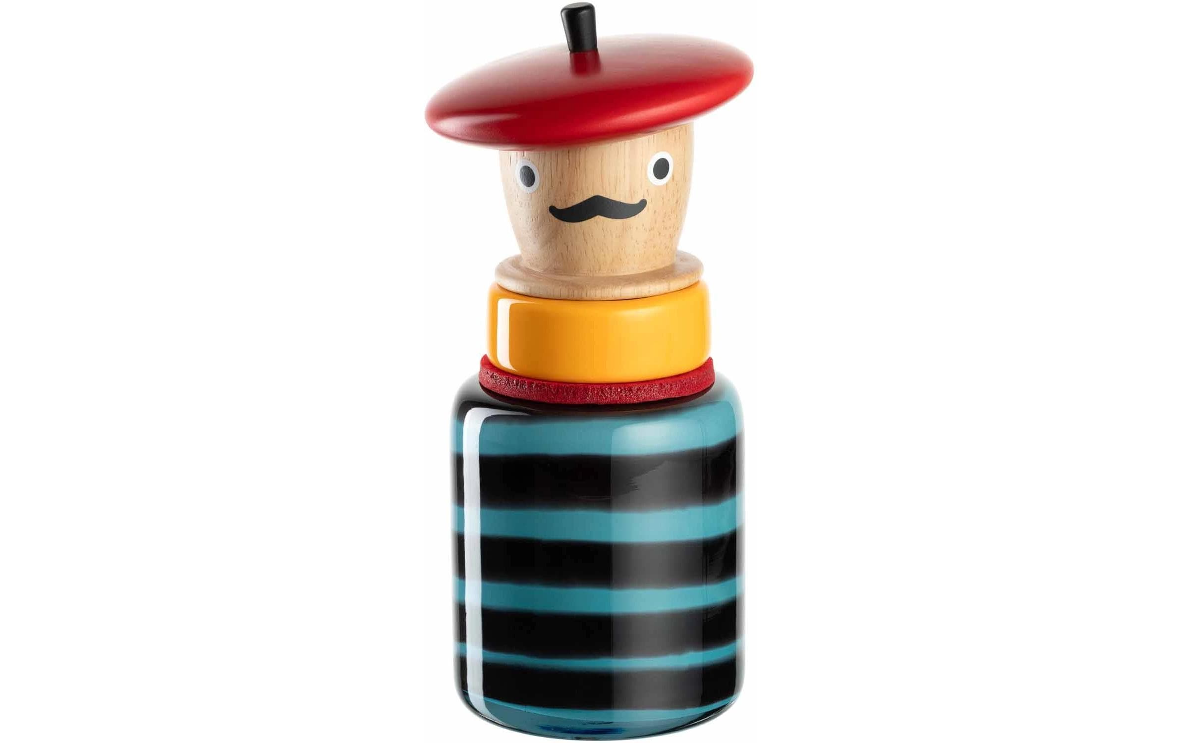 Leonardo Vase Buoni Amici Pizzaiolo Glas, H: 24cm, D: 11 cm
