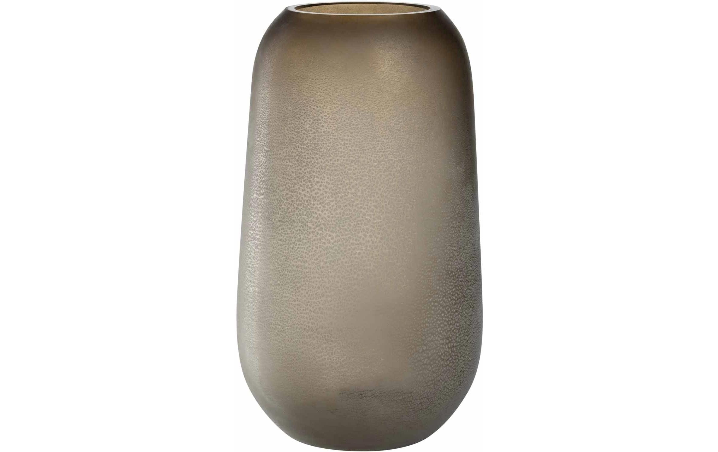 Leonardo Vase Trogolo 40 cm Glas. H: 40cm, D:23cm, Taupe