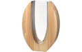 Leonardo Vase Legno 28 cm Glas/Holz, H: 28cm, B: 21cm, 1.1 Liter
