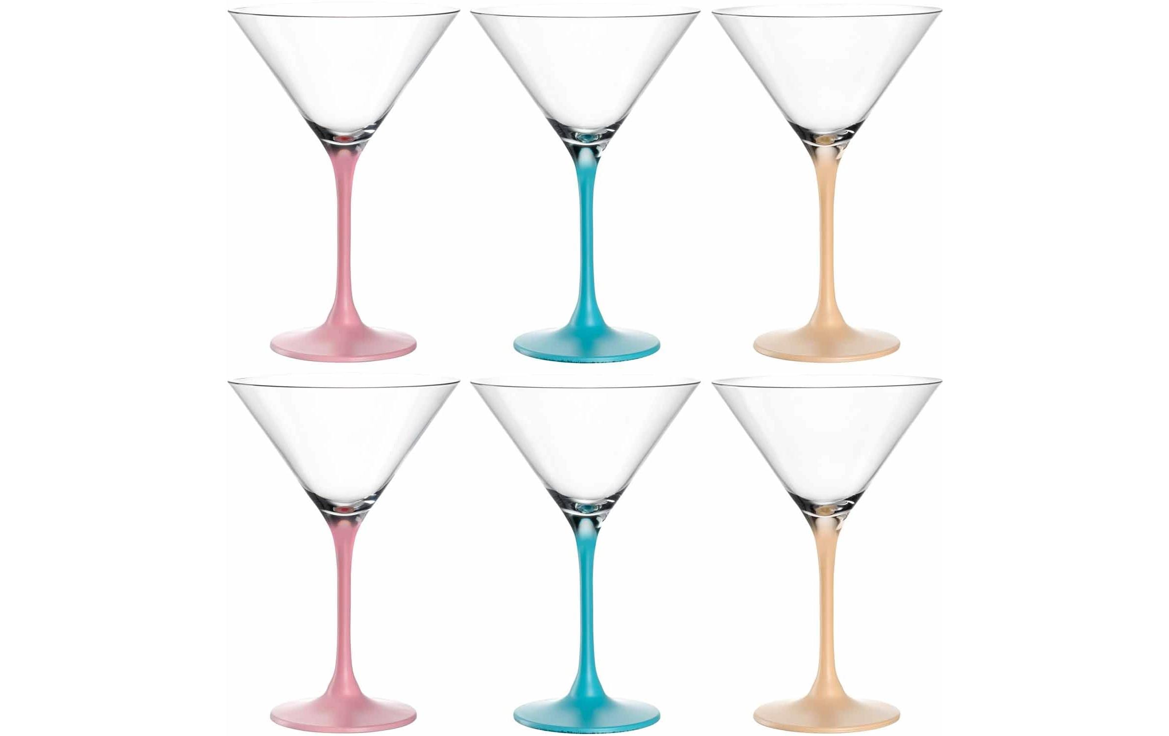 Leonardo Cocktailschale 230ml farb.sort 6er Set, HxD 19x11cm
