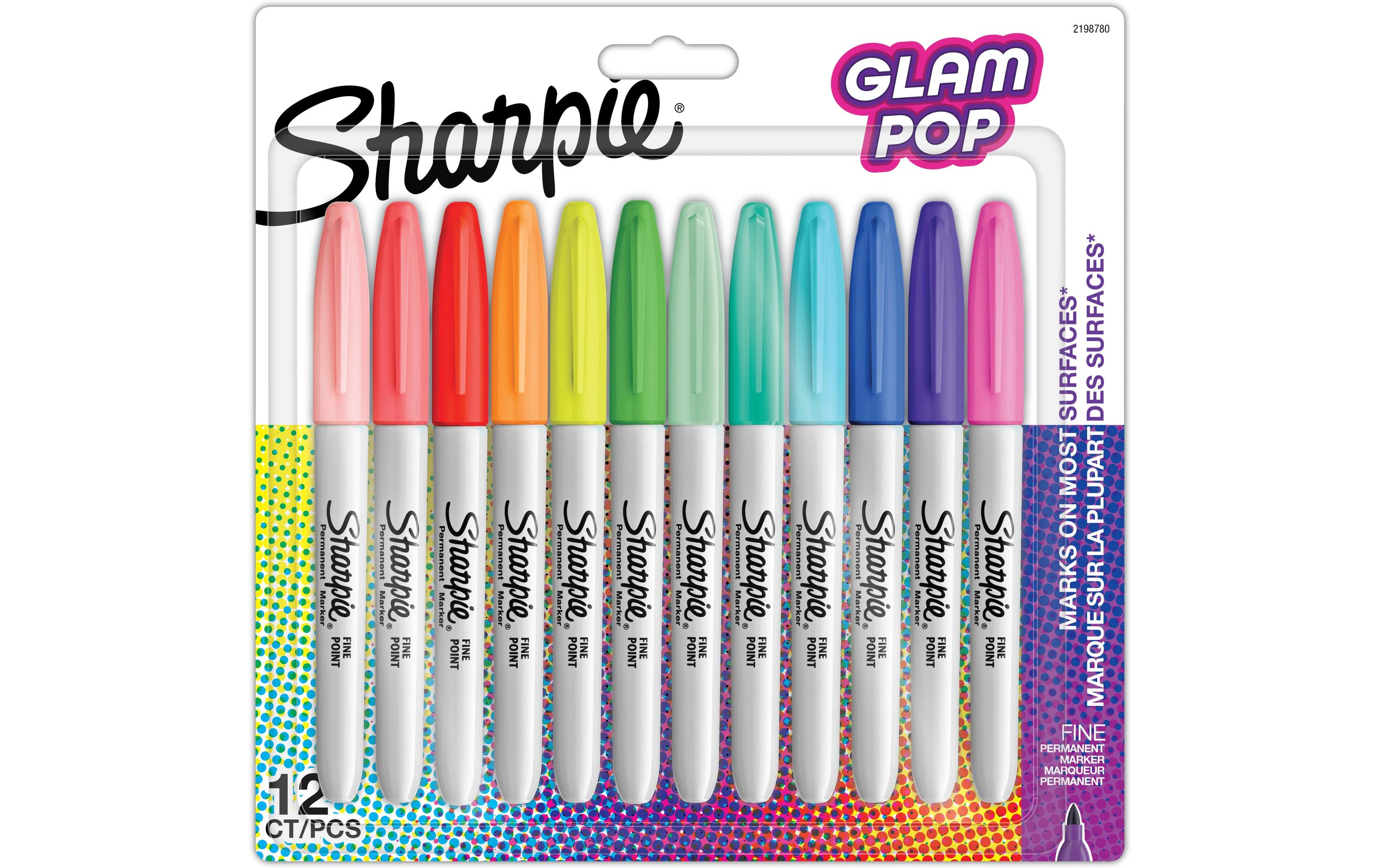 Sharpie S-Note Permanentmarker Glam Pop Stärke: F, 0.9 mm, 12er Pack