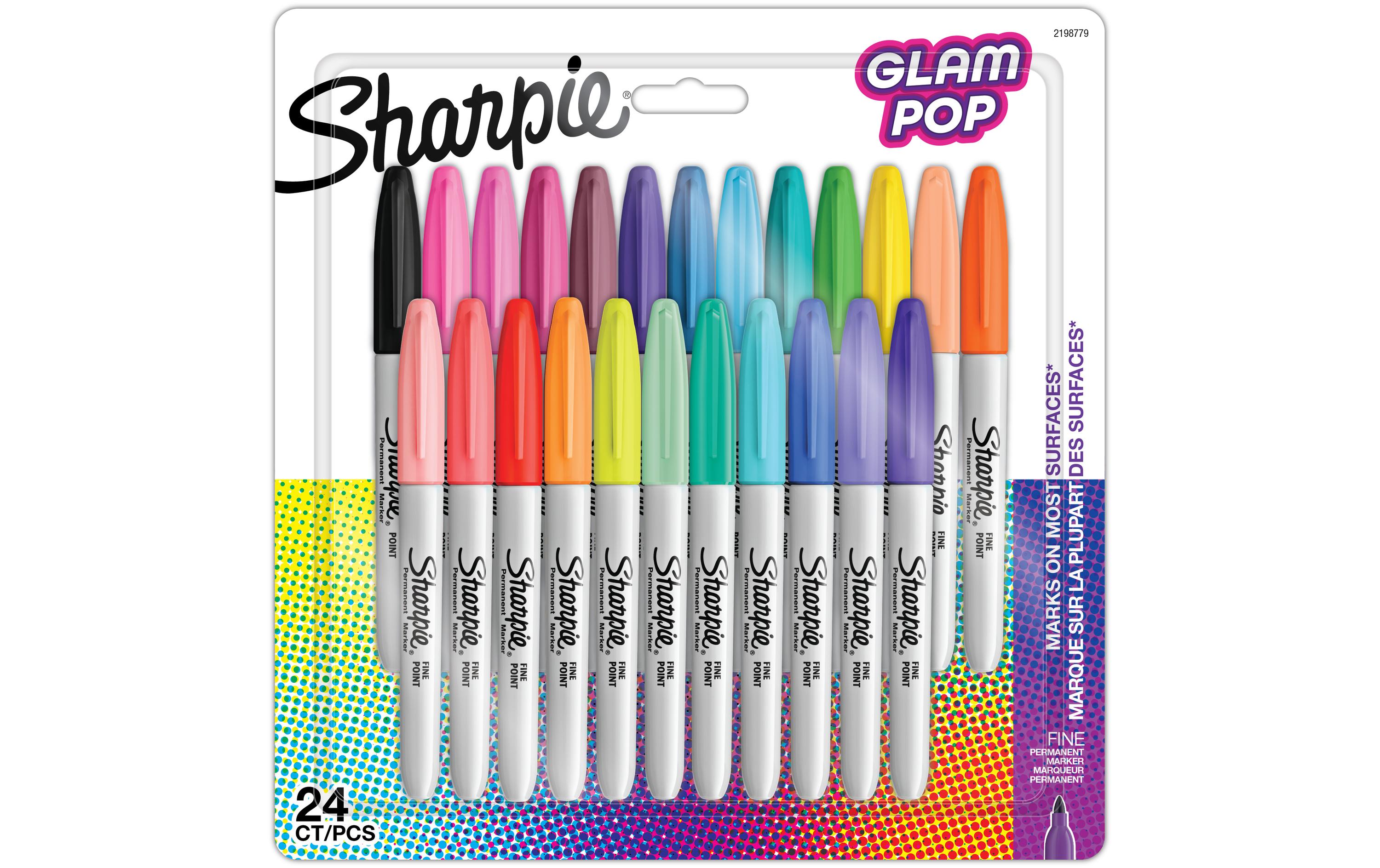 Sharpie S-Note Permanentmarker Glam Pop Stärke: F, 0.9 mm, 24er Pack