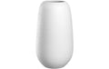 Leonardo Vase Trogolo 40 cm Glas. H: 40cm, D:23cm, Weiss